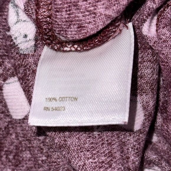 Old Navy Snowman Pattern Pajama Pants X-Large 100% Cotton Red Winter - Picture 2 of 8